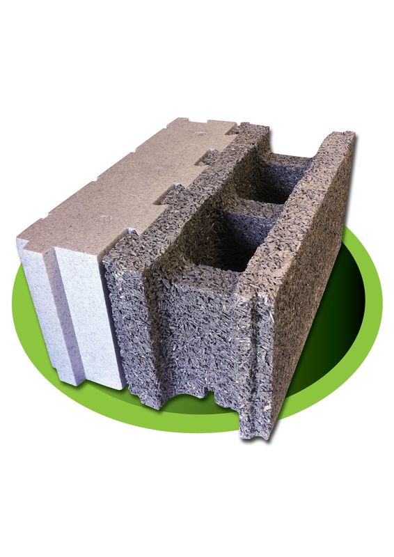 Bloc coffrant isolant béton bois ciment - ISOLABLOC